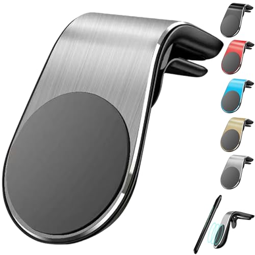 XUANXUANQZ Joyeloo Handyhalterung, Magnethalterung für Handynavigation, L-förmige, drehbare Autohalterung, Universal-Handyhalterung mit Magnet (Silber) von XUANXUANQZ