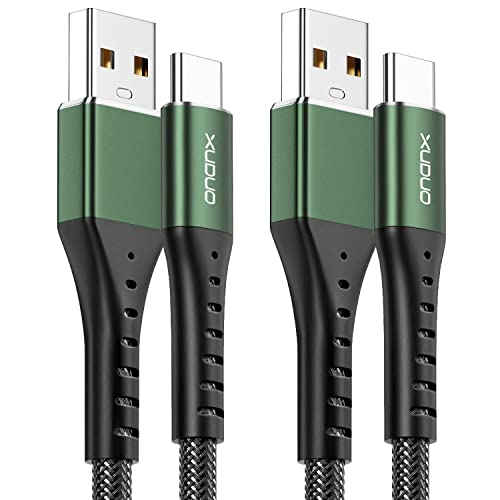 USB C kabel 3.1A [2Stück 1M], Ladekabel Usb auf Usb c Schnellladung Datenkabel für Handy Samsung Galaxy S23 S22 S21 S20 S10 S9 S8 Plus, A20e A71 A52 A51 A50 A40 A10,Mi9/8,V30/20 von XUDUO