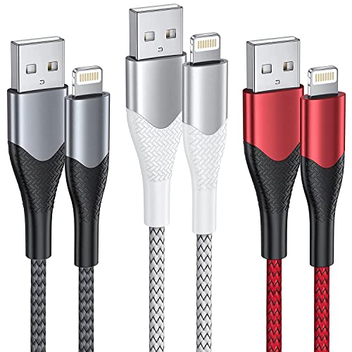 XUDUO iPhone Ladekabel, iPhone Kabel Ladekabel [3Pack 2M] Schnellladekabel iPhone MFi Zertifiziert Nylon Fast USB auf Lightning Kabel für iPhone 14 13 12 11 Pro Mini XR XS X 8 7 6 6s Plus 5 SE,iPad von XUDUO