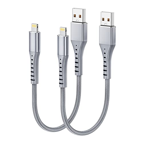 XUDUO iPhone Ladekabel Kurz, Lightning Kabel [2Pack 30CM] Ladekabel iPhone Schnellladekabel MFi Zertifiziert USB auf Lightning Kabel für iPhone 14 13 12 11 Pro/Pro Max/Mini, XR XS Max X, 8 7 6 etc von XUDUO