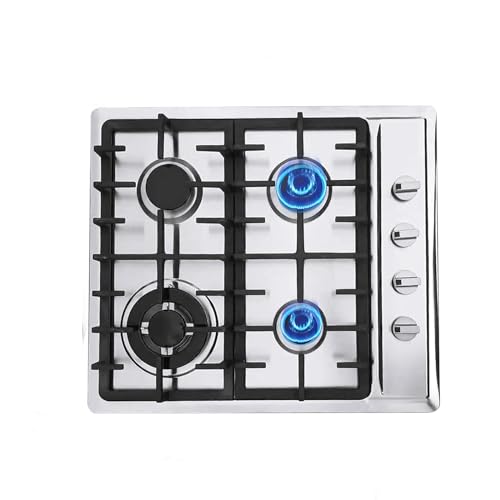 Gasherd, Gaskochfeld 4 Flammig, 23" Einbau Gaskochfeld, Einbau-Gaskocher für Zuhause & Wohnmobil, Erdgas, Edelstahl Gasherd, Gaskochfeld 4 Flammig, 23" Einbau Gaskochfeld, Einbau-Gaskocher für Zuhause & Wohnmobil, Erdgas, Edelstahl von XUEMANSHOP