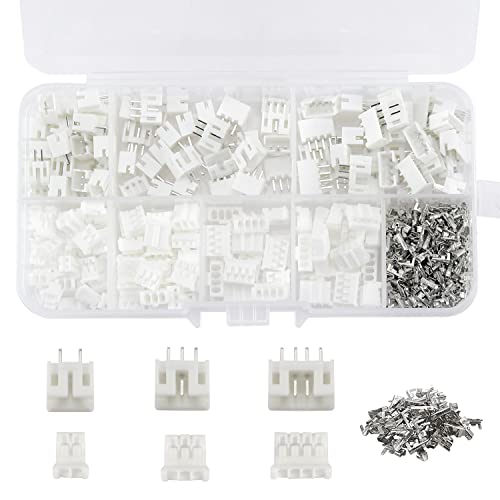 Jst-Ph-Anschluss Kit 450 Stück Jst Stecker Kit Mit 2,0 Mm Tonhöhe Buchsenleiste 2/3/4-Poliger Gehäuse Stecker Adapter Stecker-Terminal-Kit von XUHN