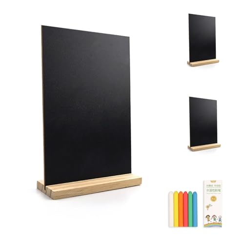 0XBIT Tafel zum Beschriften, 3 Stücke Kleine Tafeln zum Beschriften, Wiederverwendbar und Leicht zu Reinigen Kreidetafel Klein, Perfekt für Partys, Hochzeiten und Vieles Mehr 0XBIT Tafel zum Beschriften, 3 Stücke Kleine Tafeln zum Beschriften, Wiederverwendbar und Leicht zu Reinigen Kreidetafel Klein, Perfekt für Partys, Hochzeiten und Vieles Mehr von 0XBIT