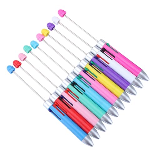 10 Stück Perlenstift, niedlicher Perlenkugelschreiber, Puzzle, mehrfarbig, Schmuckkugelschreiber 10 Stück Perlenstift, niedlicher Perlenkugelschreiber, Puzzle, mehrfarbig, Schmuckkugelschreiber von XUJIAN