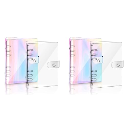 4 PCS A5 Rainbow Soft PVC-Notebook-Binder Klare Soft PVC-Notebook-Abdeckung, Loose Leaf Personal Planner Binder 4 PCS A5 Rainbow Soft PVC-Notebook-Binder Klare Soft PVC-Notebook-Abdeckung, Loose Leaf Personal Planner Binder von XUJIAN