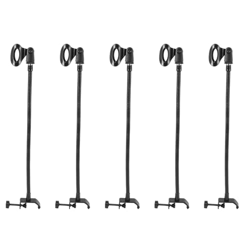 XUJIAN 5X Flexibler SchwanenhalsmikrofonstäNder mit Schreibtischklemme für Radio Broadcasting Studio, Live Broadcast Equipment, Sender von XUJIAN