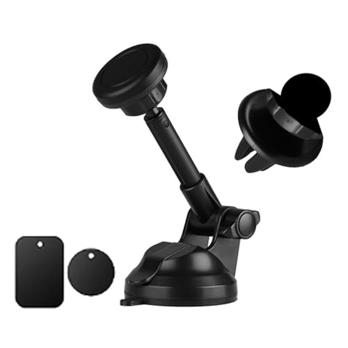 XUKEY Handyhalterung Auto Magnet 4 in 1 Universal 360° Drehbar Handyhalter für Saugnapf Lüftungshaken KFZ Handy Halterung mit 6 Starke Magnet 2 Metallplatte für iPhone Samsung Huawei Smartphone XUKEY Handyhalterung Auto Magnet 4 in 1 Universal 360° Drehbar Handyhalter für Saugnapf Lüftungshaken KFZ Handy Halterung mit 6 Starke Magnet 2 Metallplatte für iPhone Samsung Huawei Smartphone von XUKEY