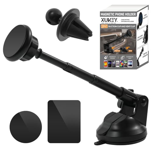 XUKEY Kfz-Handyhalterung, verstellbare Handyhalterung für iPhone 16, 15, 14, 13, 12, 11, universelle 360°-Halterung für Windschutzscheibe und Armaturenbrett XUKEY Kfz-Handyhalterung, verstellbare Handyhalterung für iPhone 16, 15, 14, 13, 12, 11, universelle 360°-Halterung für Windschutzscheibe und Armaturenbrett von XUKEY