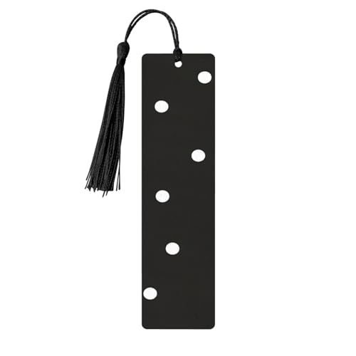 Doppelseitiges bedrucktes Holz-Lesezeichen für Herren und Damen, mit Punkten, Schwarz/Weiß, Lesezeichen, Zubehör, Buchliebhaber Doppelseitiges bedrucktes Holz-Lesezeichen für Herren und Damen, mit Punkten, Schwarz/Weiß, Lesezeichen, Zubehör, Buchliebhaber von XULLZH