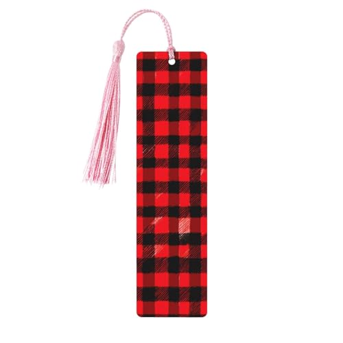 Doppelseitiges bedrucktes Holz-Lesezeichen für Herren und Damen, mit rotem und schwarzem Druck, Lesezeichen, Zubehör, Buchliebhaber Doppelseitiges bedrucktes Holz-Lesezeichen für Herren und Damen, mit rotem und schwarzem Druck, Lesezeichen, Zubehör, Buchliebhaber von XULLZH