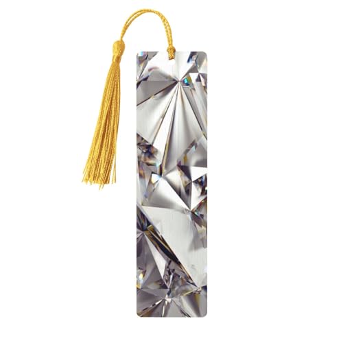 Glitzerndes abstraktes Diamant-Kristallmuster-Druck, doppelseitig, bedrucktes Holz-Lesezeichen für Herren und Damen, Lesezeichen, Zubehör, Buchliebhaber Glitzerndes abstraktes Diamant-Kristallmuster-Druck, doppelseitig, bedrucktes Holz-Lesezeichen für Herren und Damen, Lesezeichen, Zubehör, Buchliebhaber von XULLZH
