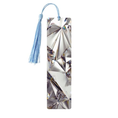 Glitzerndes abstraktes Diamant-Kristallmuster-Druck, doppelseitig, bedrucktes Holz-Lesezeichen für Herren und Damen, Lesezeichen, Zubehör, Buchliebhaber Glitzerndes abstraktes Diamant-Kristallmuster-Druck, doppelseitig, bedrucktes Holz-Lesezeichen für Herren und Damen, Lesezeichen, Zubehör, Buchliebhaber von XULLZH