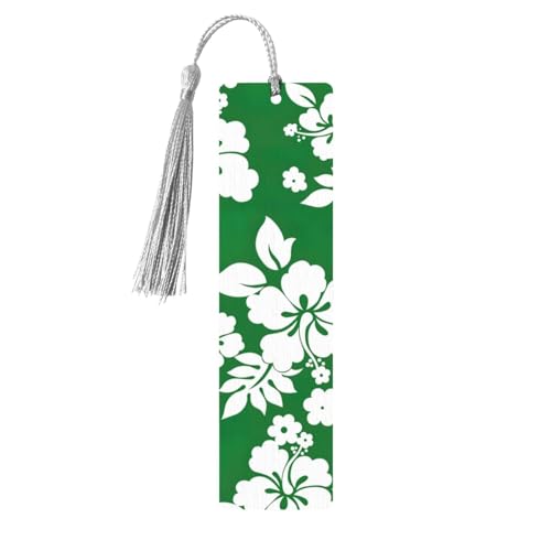 Hawaii-Blumendruck, doppelseitig, bedrucktes Holz-Lesezeichen für Herren und Damen, Lesezeichen, Zubehör, Buchliebhaber Hawaii-Blumendruck, doppelseitig, bedrucktes Holz-Lesezeichen für Herren und Damen, Lesezeichen, Zubehör, Buchliebhaber von XULLZH
