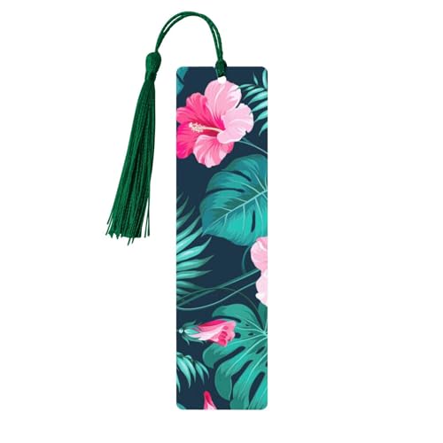 Hawaii Lesezeichen mit rotem Blumendruck, doppelseitig bedruckt, für Herren und Damen, Lesezeichen, Zubehör, Buchliebhaber Hawaii Lesezeichen mit rotem Blumendruck, doppelseitig bedruckt, für Herren und Damen, Lesezeichen, Zubehör, Buchliebhaber von XULLZH
