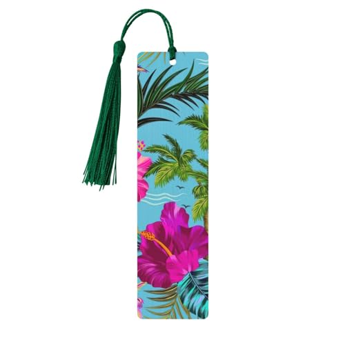 Hello Hawaii Print Doppelseitiges bedrucktes Holz-Lesezeichen für Herren und Damen, Lesezeichen, Zubehör, Buchliebhaber Hello Hawaii Print Doppelseitiges bedrucktes Holz-Lesezeichen für Herren und Damen, Lesezeichen, Zubehör, Buchliebhaber von XULLZH