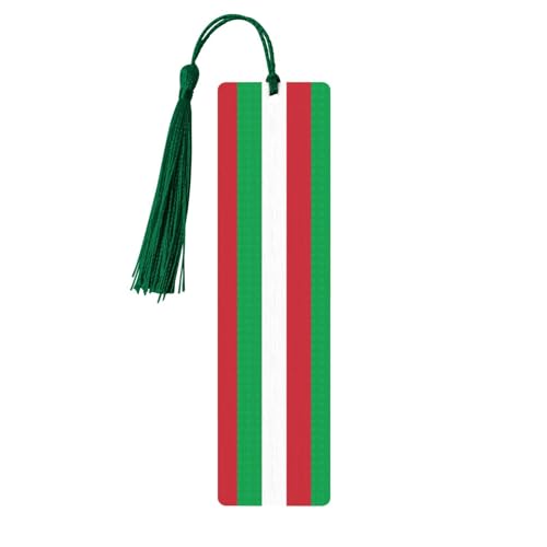 Italien-Flagge, doppelseitig, bedrucktes Holz-Lesezeichen, für Herren und Damen, Lesezeichen, Zubehör, Buchliebhaber Italien-Flagge, doppelseitig, bedrucktes Holz-Lesezeichen, für Herren und Damen, Lesezeichen, Zubehör, Buchliebhaber von XULLZH
