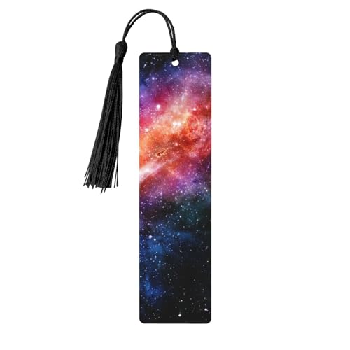 Lesezeichen aus Holz, Motiv Galaxie im Universum, doppelseitig bedruckt, für Herren und Damen, Lesezeichen, Zubehör, Buchliebhaber Lesezeichen aus Holz, Motiv Galaxie im Universum, doppelseitig bedruckt, für Herren und Damen, Lesezeichen, Zubehör, Buchliebhaber von XULLZH