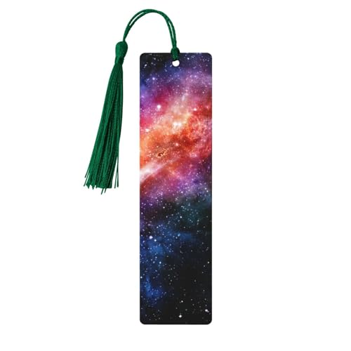 Lesezeichen aus Holz, Motiv Galaxie im Universum, doppelseitig bedruckt, für Herren und Damen, Lesezeichen, Zubehör, Buchliebhaber Lesezeichen aus Holz, Motiv Galaxie im Universum, doppelseitig bedruckt, für Herren und Damen, Lesezeichen, Zubehör, Buchliebhaber von XULLZH