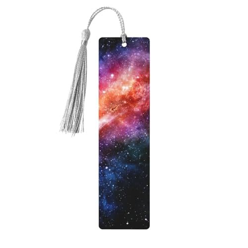 Lesezeichen aus Holz, Motiv Galaxie im Universum, doppelseitig bedruckt, für Herren und Damen, Lesezeichen, Zubehör, Buchliebhaber Lesezeichen aus Holz, Motiv Galaxie im Universum, doppelseitig bedruckt, für Herren und Damen, Lesezeichen, Zubehör, Buchliebhaber von XULLZH
