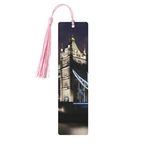 Lesezeichen aus Holz, Motiv: Tower Bridge in London, doppelseitig, bedruckt, für Herren und Damen, Lesezeichen, Zubehör, Buchliebhaber Lesezeichen aus Holz, Motiv: Tower Bridge in London, doppelseitig, bedruckt, für Herren und Damen, Lesezeichen, Zubehör, Buchliebhaber von XULLZH