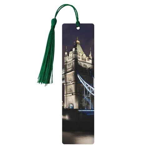 Lesezeichen aus Holz, Motiv: Tower Bridge in London, doppelseitig, bedruckt, für Herren und Damen, Lesezeichen, Zubehör, Buchliebhaber Lesezeichen aus Holz, Motiv: Tower Bridge in London, doppelseitig, bedruckt, für Herren und Damen, Lesezeichen, Zubehör, Buchliebhaber von XULLZH