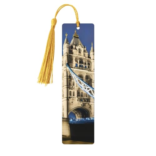 Lesezeichen aus Holz, Motiv: Tower Bridge in London, doppelseitig, bedruckt, für Herren und Damen, Lesezeichen, Zubehör, Buchliebhaber Lesezeichen aus Holz, Motiv: Tower Bridge in London, doppelseitig, bedruckt, für Herren und Damen, Lesezeichen, Zubehör, Buchliebhaber von XULLZH