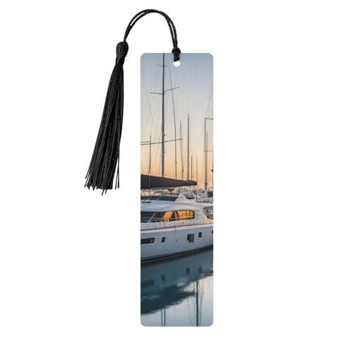 Lesezeichen für Herren und Damen, Golf-/Yachtclub-Aufdruck, doppelseitig, bedruckt, Lesezeichen, Zubehör, Buchliebhaber Lesezeichen für Herren und Damen, Golf-/Yachtclub-Aufdruck, doppelseitig, bedruckt, Lesezeichen, Zubehör, Buchliebhaber von XULLZH