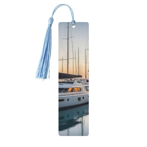 Lesezeichen für Herren und Damen, Golf-/Yachtclub-Aufdruck, doppelseitig, bedruckt, Lesezeichen, Zubehör, Buchliebhaber Lesezeichen für Herren und Damen, Golf-/Yachtclub-Aufdruck, doppelseitig, bedruckt, Lesezeichen, Zubehör, Buchliebhaber von XULLZH