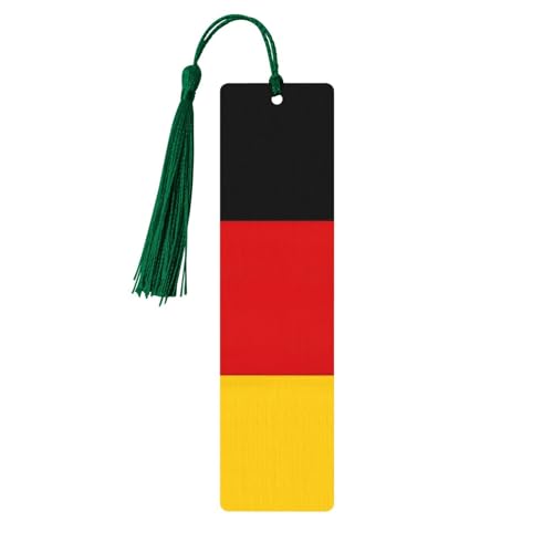 Lesezeichen mit Deutschland-Flagge, doppelseitig, bedruckt, aus Holz, für Herren und Damen, Lesezeichen, Zubehör, Buchliebhaber Lesezeichen mit Deutschland-Flagge, doppelseitig, bedruckt, aus Holz, für Herren und Damen, Lesezeichen, Zubehör, Buchliebhaber von XULLZH
