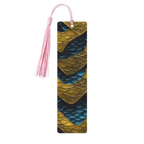 Lesezeichen mit Drachen-Schuppen-Druck, doppelseitig bedruckt, für Herren und Damen, Lesezeichen, Zubehör, Buchliebhaber Lesezeichen mit Drachen-Schuppen-Druck, doppelseitig bedruckt, für Herren und Damen, Lesezeichen, Zubehör, Buchliebhaber von XULLZH