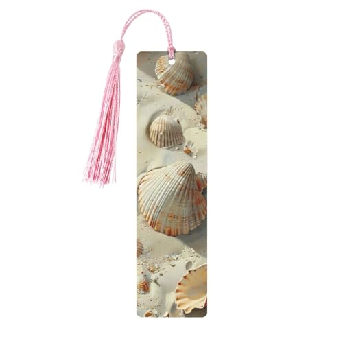 Lesezeichen mit Muschelsanddruck, doppelseitig bedruckt, für Herren und Damen, Lesezeichen, Zubehör, Buchliebhaber Lesezeichen mit Muschelsanddruck, doppelseitig bedruckt, für Herren und Damen, Lesezeichen, Zubehör, Buchliebhaber von XULLZH