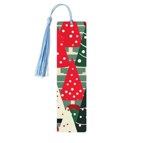 Lesezeichen mit Weihnachtsbäumen-Druck, doppelseitig, bedrucktes Holz-Lesezeichen für Herren und Damen, Lesezeichen, Zubehör, Buchliebhaber Lesezeichen mit Weihnachtsbäumen-Druck, doppelseitig, bedrucktes Holz-Lesezeichen für Herren und Damen, Lesezeichen, Zubehör, Buchliebhaber von XULLZH