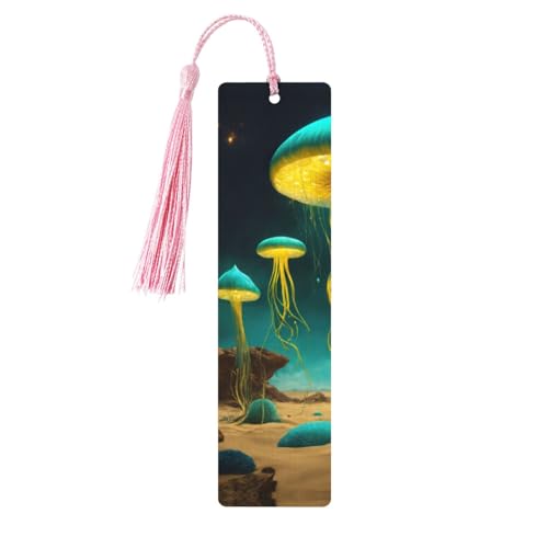 Lesezeichen mit magischem Pilz-Druck, doppelseitig, bedruckt, für Herren und Damen, Lesezeichen, Zubehör, Buchliebhaber Lesezeichen mit magischem Pilz-Druck, doppelseitig, bedruckt, für Herren und Damen, Lesezeichen, Zubehör, Buchliebhaber von XULLZH