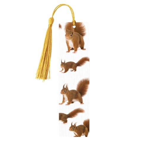 Lesezeichen mit niedlichem Eichhörnchen-Druck, doppelseitig bedruckt, für Herren und Damen, Lesezeichen, Zubehör, Buchliebhaber Lesezeichen mit niedlichem Eichhörnchen-Druck, doppelseitig bedruckt, für Herren und Damen, Lesezeichen, Zubehör, Buchliebhaber von XULLZH
