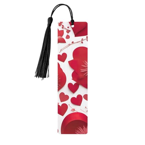 Lesezeichen zum Valentinstag, rotes Herz und Blumendruck, doppelseitig bedruckt, Holz-Lesezeichen für Herren und Damen, Lesezeichen, Zubehör, Buchliebhaber Lesezeichen zum Valentinstag, rotes Herz und Blumendruck, doppelseitig bedruckt, Holz-Lesezeichen für Herren und Damen, Lesezeichen, Zubehör, Buchliebhaber von XULLZH