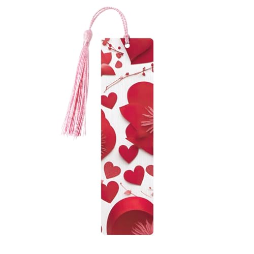 Lesezeichen zum Valentinstag, rotes Herz und Blumendruck, doppelseitig bedruckt, Holz-Lesezeichen für Herren und Damen, Lesezeichen, Zubehör, Buchliebhaber Lesezeichen zum Valentinstag, rotes Herz und Blumendruck, doppelseitig bedruckt, Holz-Lesezeichen für Herren und Damen, Lesezeichen, Zubehör, Buchliebhaber von XULLZH