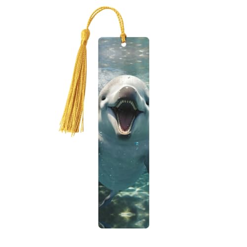 Lustiges Lesezeichen mit Delfin-Druck, doppelseitig bedruckt, für Herren und Damen, Lesezeichen, Zubehör, Buchliebhaber Lustiges Lesezeichen mit Delfin-Druck, doppelseitig bedruckt, für Herren und Damen, Lesezeichen, Zubehör, Buchliebhaber von XULLZH