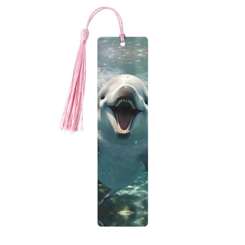Lustiges Lesezeichen mit Delfin-Druck, doppelseitig bedruckt, für Herren und Damen, Lesezeichen, Zubehör, Buchliebhaber Lustiges Lesezeichen mit Delfin-Druck, doppelseitig bedruckt, für Herren und Damen, Lesezeichen, Zubehör, Buchliebhaber von XULLZH