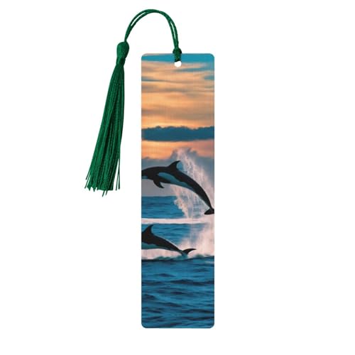 Lustiges Lesezeichen mit Delfin-Druck, doppelseitig bedruckt, für Herren und Damen, Lesezeichen, Zubehör, Buchliebhaber Lustiges Lesezeichen mit Delfin-Druck, doppelseitig bedruckt, für Herren und Damen, Lesezeichen, Zubehör, Buchliebhaber von XULLZH