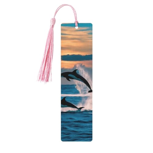 Lustiges Lesezeichen mit Delfin-Druck, doppelseitig bedruckt, für Herren und Damen, Lesezeichen, Zubehör, Buchliebhaber Lustiges Lesezeichen mit Delfin-Druck, doppelseitig bedruckt, für Herren und Damen, Lesezeichen, Zubehör, Buchliebhaber von XULLZH