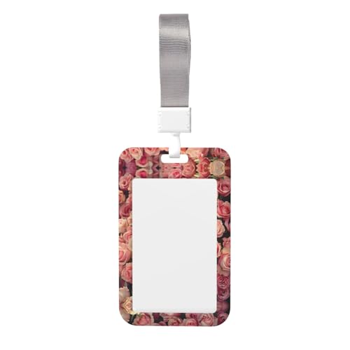 Namensschild-Clips, Schlüsselband, Kartenschutz, Ausweishalter, Arbeitskartentasche mit roter Rose Namensschild-Clips, Schlüsselband, Kartenschutz, Ausweishalter, Arbeitskartentasche mit roter Rose von XULLZH