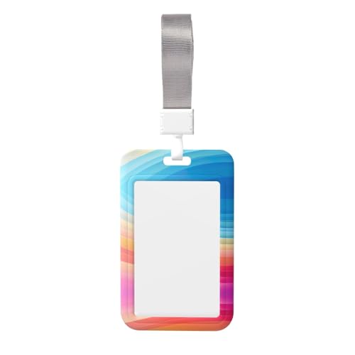 Namensschild-Clips, Umhängeband, Kartenschutz, Ausweishalter, Arbeitskartentasche in Regenbogenfarben Namensschild-Clips, Umhängeband, Kartenschutz, Ausweishalter, Arbeitskartentasche in Regenbogenfarben von XULLZH