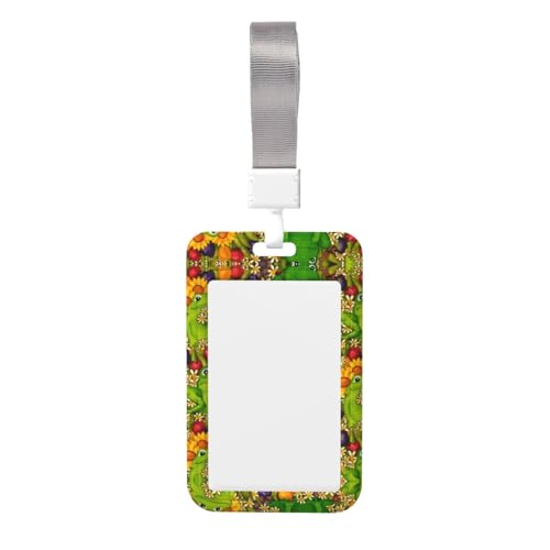Namensschild-Clips mit Frosch-Aufdruck, Umhängeband, Kartenschutz, Ausweishalter, Arbeitskartentasche Namensschild-Clips mit Frosch-Aufdruck, Umhängeband, Kartenschutz, Ausweishalter, Arbeitskartentasche von XULLZH