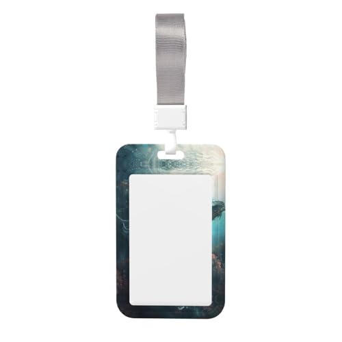 Namensschild-Clips mit Unterwasserwal-Aufdruck, Schlüsselband, Kartenschutz, Ausweishalter, Arbeitskarten-Tasche Namensschild-Clips mit Unterwasserwal-Aufdruck, Schlüsselband, Kartenschutz, Ausweishalter, Arbeitskarten-Tasche von XULLZH