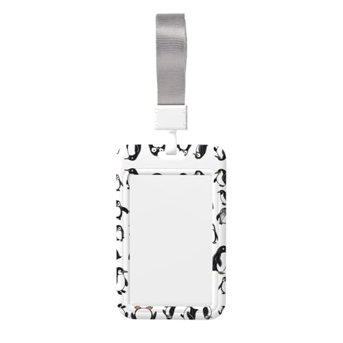 Namensschild-Clips mit niedlichem Pinguin-Aufdruck, Schlüsselband, Kartenschutz, Ausweishalter, Arbeitskarten-Tasche Namensschild-Clips mit niedlichem Pinguin-Aufdruck, Schlüsselband, Kartenschutz, Ausweishalter, Arbeitskarten-Tasche von XULLZH