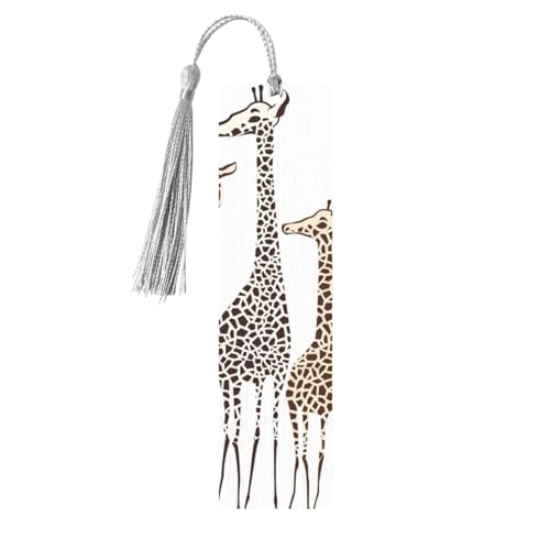 Niedliches Cartoon-Giraffen-Druck, doppelseitig, bedrucktes Holz-Lesezeichen für Männer und Frauen, Lesezeichen, Zubehör, Buchliebhaber Niedliches Cartoon-Giraffen-Druck, doppelseitig, bedrucktes Holz-Lesezeichen für Männer und Frauen, Lesezeichen, Zubehör, Buchliebhaber von XULLZH