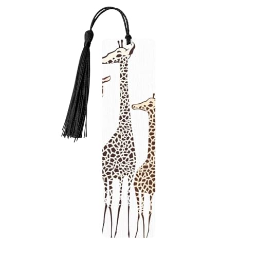 Niedliches Cartoon-Giraffen-Druck, doppelseitig, bedrucktes Holz-Lesezeichen für Männer und Frauen, Lesezeichen, Zubehör, Buchliebhaber Niedliches Cartoon-Giraffen-Druck, doppelseitig, bedrucktes Holz-Lesezeichen für Männer und Frauen, Lesezeichen, Zubehör, Buchliebhaber von XULLZH