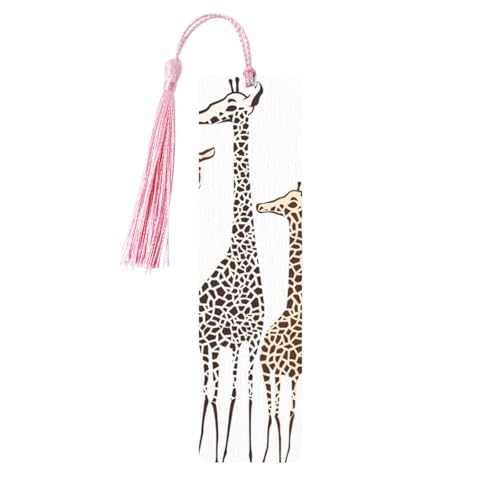 Niedliches Cartoon-Giraffen-Druck, doppelseitig, bedrucktes Holz-Lesezeichen für Männer und Frauen, Lesezeichen, Zubehör, Buchliebhaber Niedliches Cartoon-Giraffen-Druck, doppelseitig, bedrucktes Holz-Lesezeichen für Männer und Frauen, Lesezeichen, Zubehör, Buchliebhaber von XULLZH