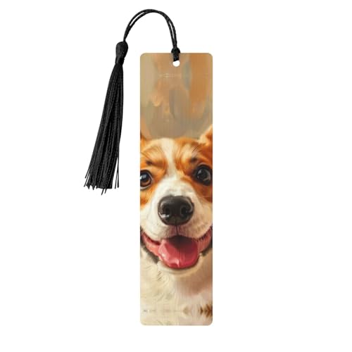 Niedliches Corgi-Druck, doppelseitig bedrucktes Holz-Lesezeichen für Herren und Damen, Lesezeichen, Zubehör, Buchliebhaber Niedliches Corgi-Druck, doppelseitig bedrucktes Holz-Lesezeichen für Herren und Damen, Lesezeichen, Zubehör, Buchliebhaber von XULLZH