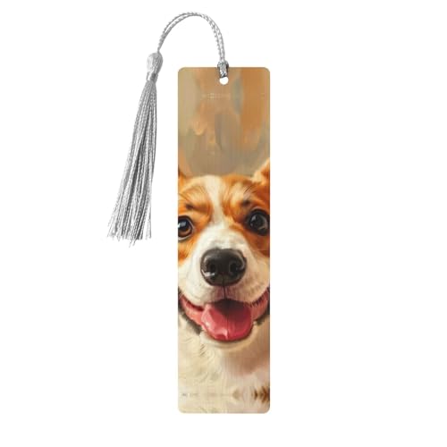 Niedliches Corgi-Druck, doppelseitig bedrucktes Holz-Lesezeichen für Herren und Damen, Lesezeichen, Zubehör, Buchliebhaber Niedliches Corgi-Druck, doppelseitig bedrucktes Holz-Lesezeichen für Herren und Damen, Lesezeichen, Zubehör, Buchliebhaber von XULLZH